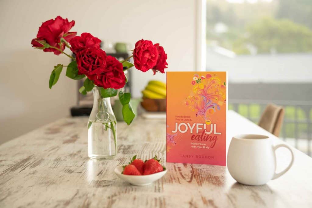 Joyful Eating Book with Roses