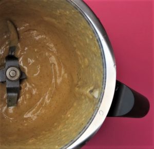 blended mixture in thermomix