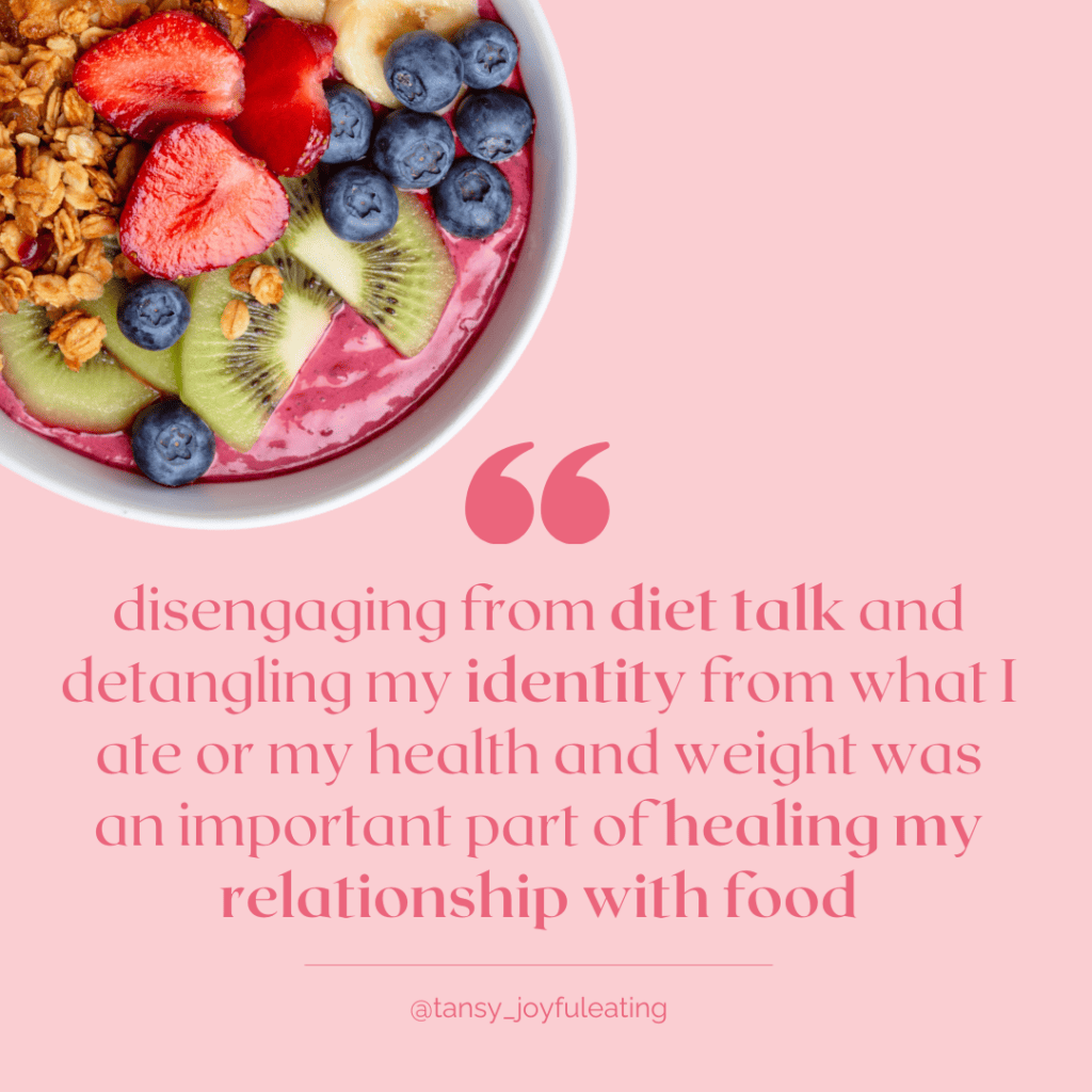 Quote from blog with acai bowl